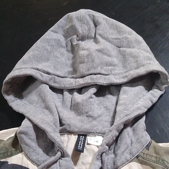 H&M Button-Up Camouflage Jacket Hoodie - Picture 5 of 10